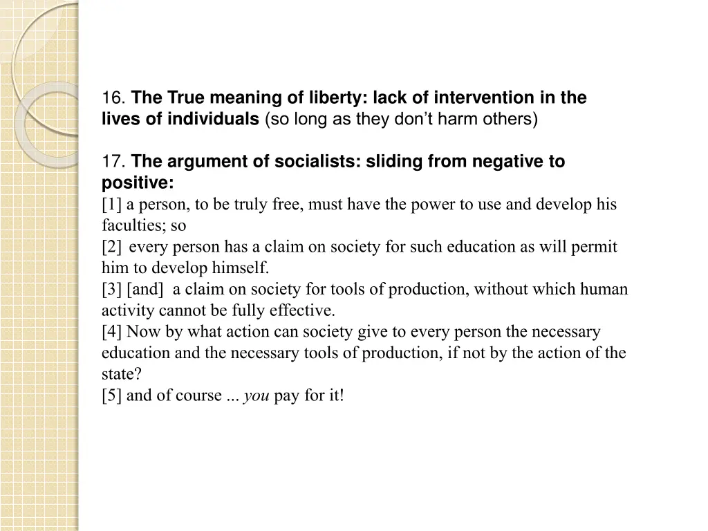 16 the true meaning of liberty lack