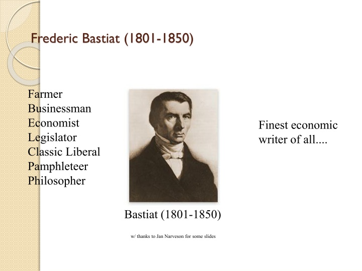 frederic bastiat 1801 1850