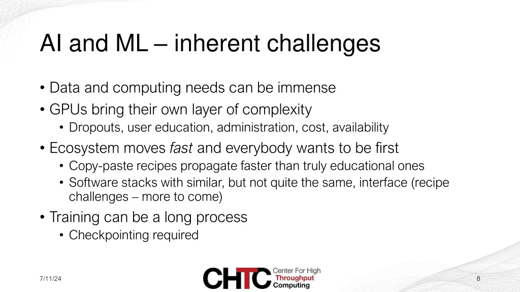 ai and ml inherent challenges