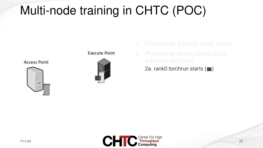 multi node training in chtc poc 2