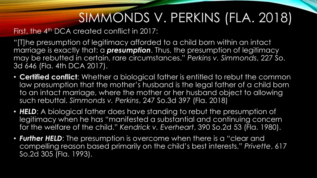 simmonds v perkins fla 2018 first