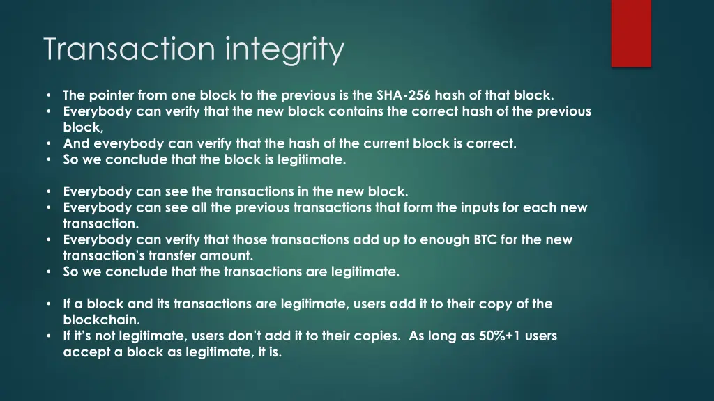 transaction integrity