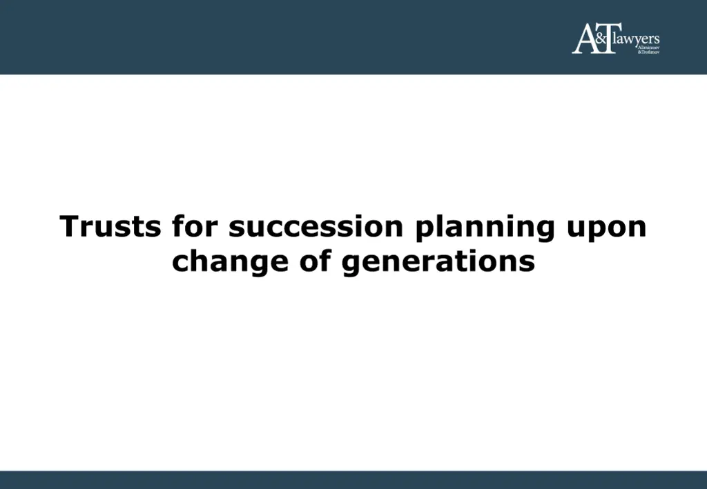 trusts for succession planning upon change