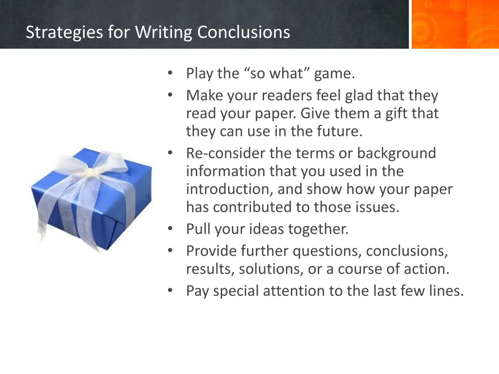 strategies for writing conclusions