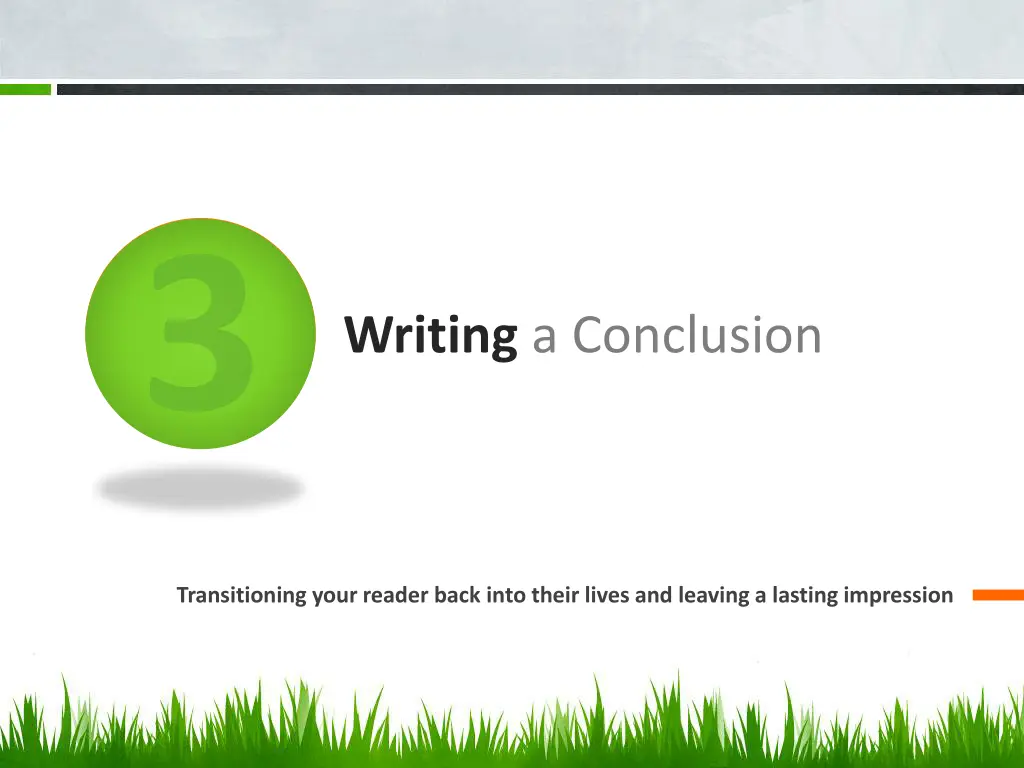 writing a conclusion