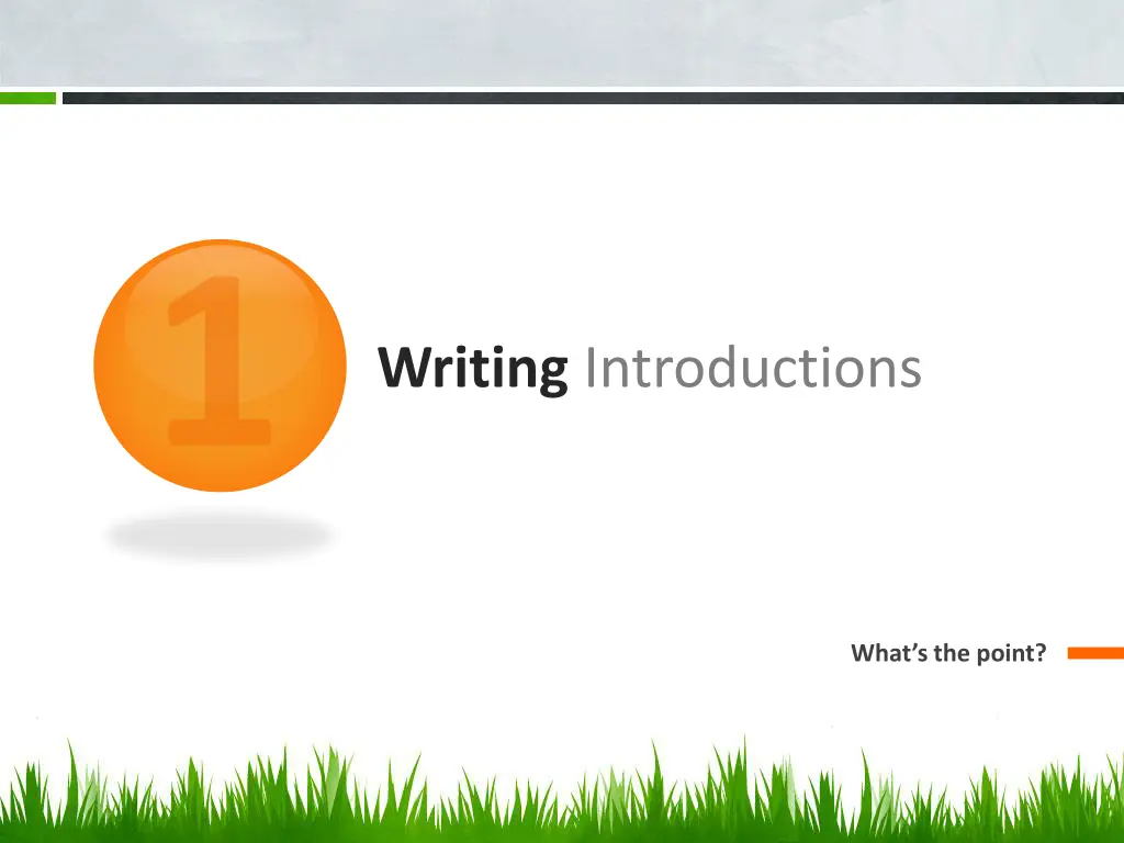 writing introductions