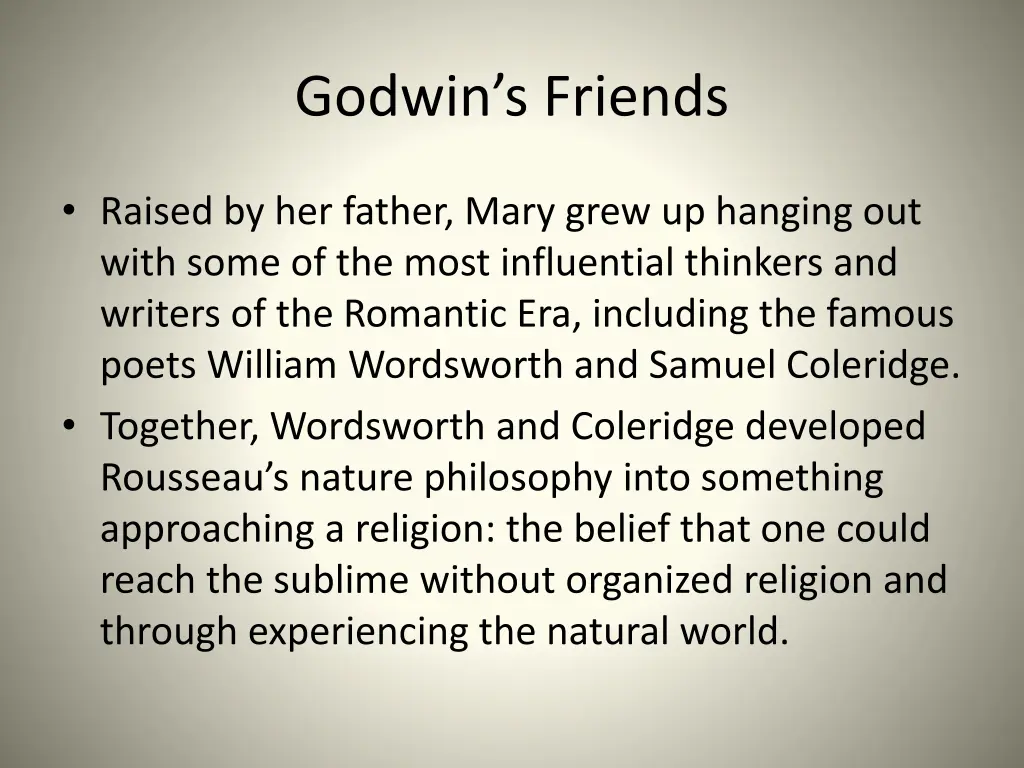 godwin s friends