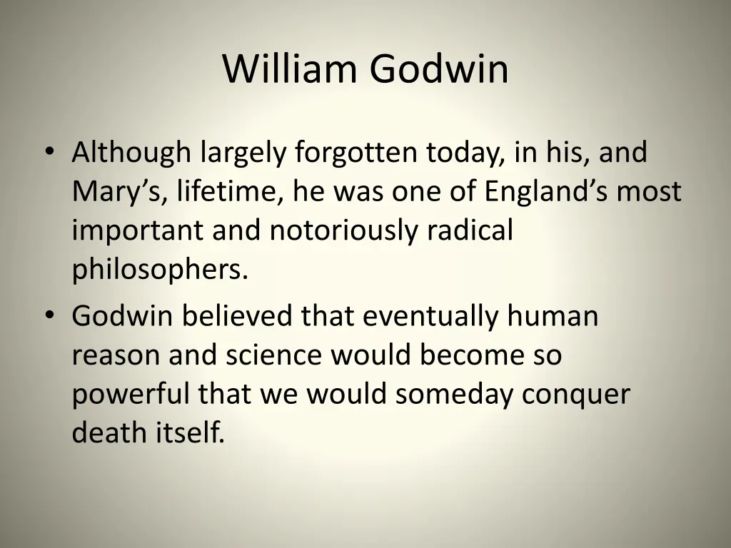 william godwin