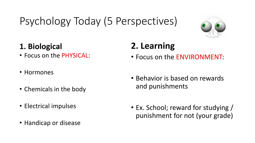 psychology today 5 perspectives