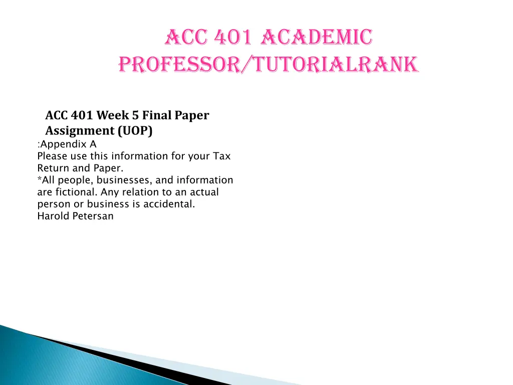 acc 401 academic professor tutorialrank 5