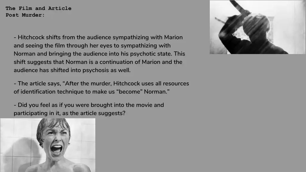 the film and article post murder