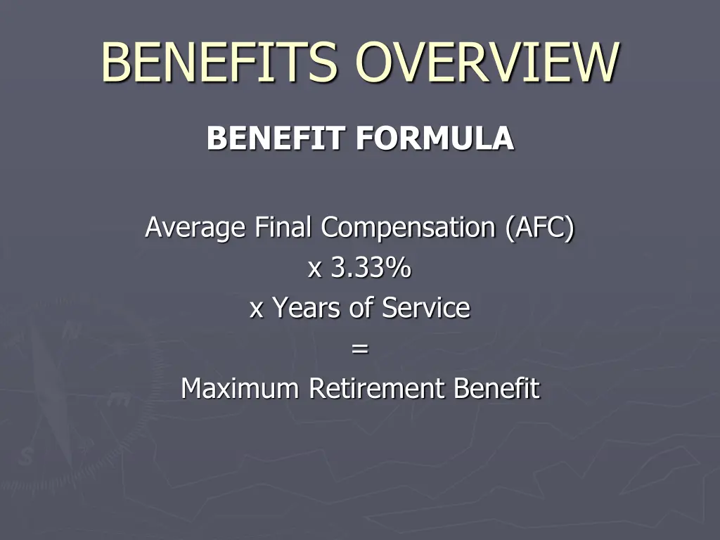 benefits overview