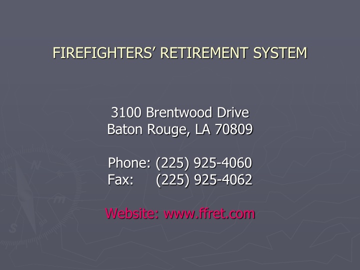 firefighters retirement system