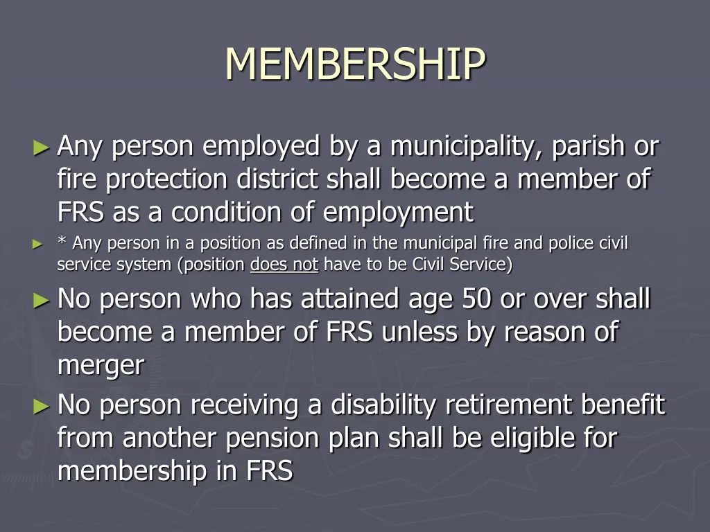 membership