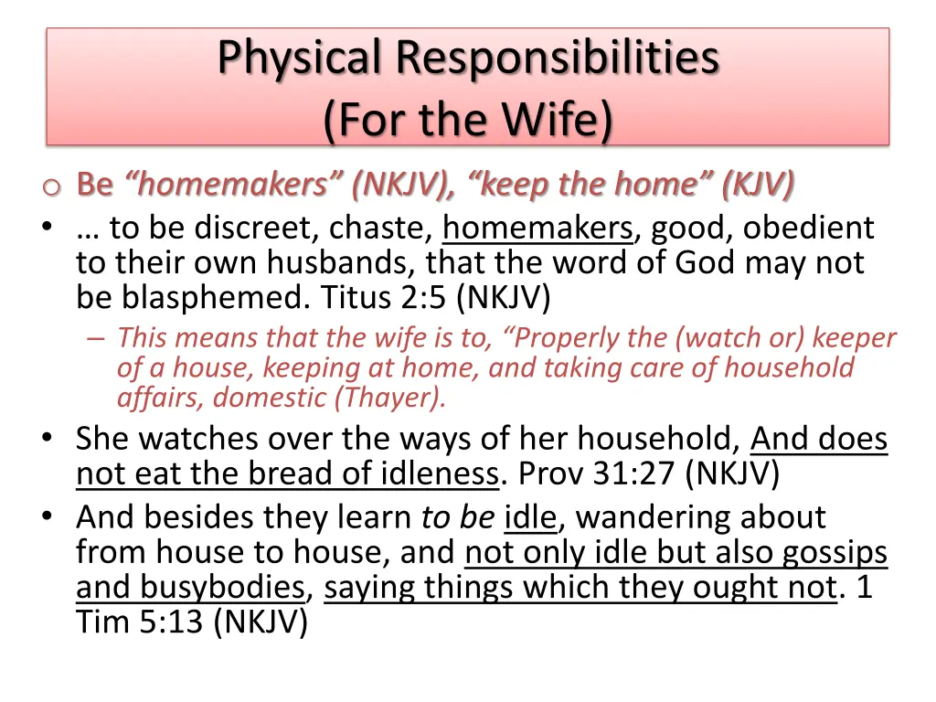 physical responsibilities for the wife 2