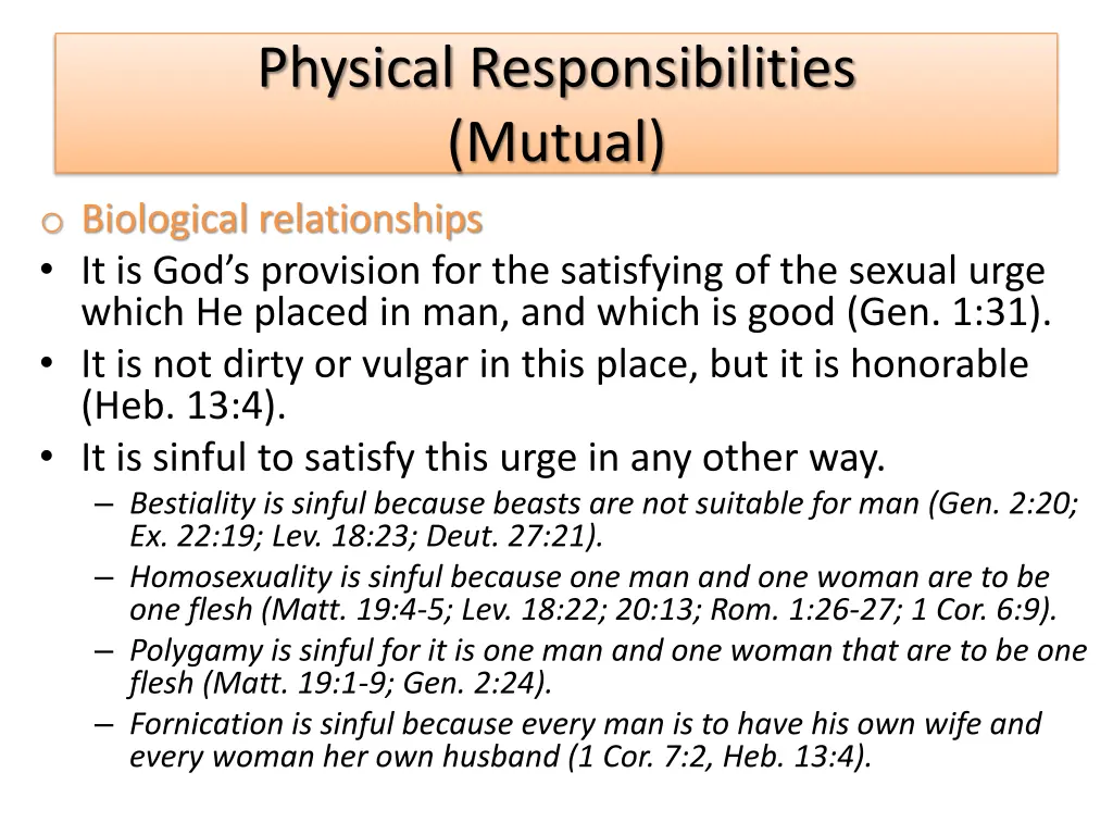 physical responsibilities mutual 1