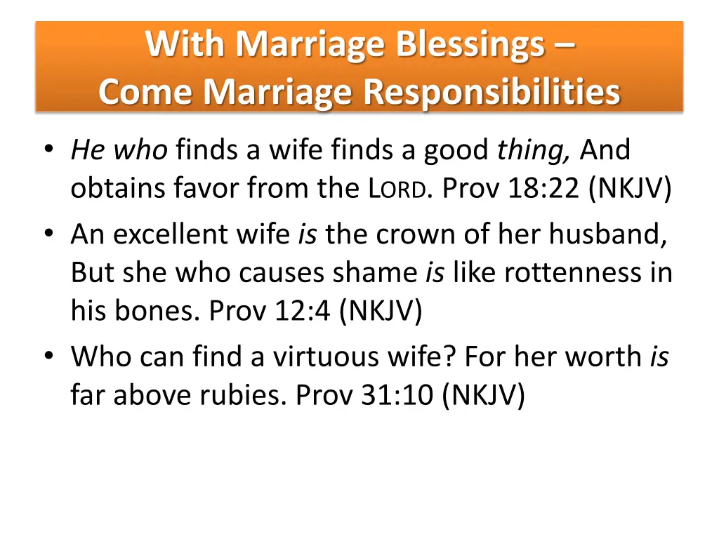 with marriage blessings come marriage 1