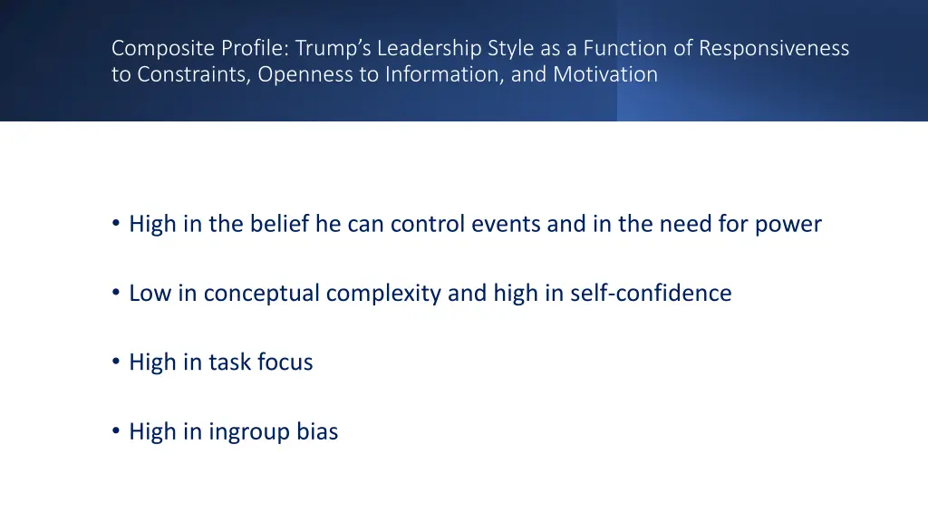 composite profile trump s leadership style