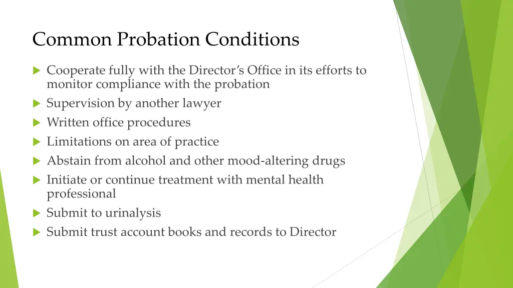 common probation conditions