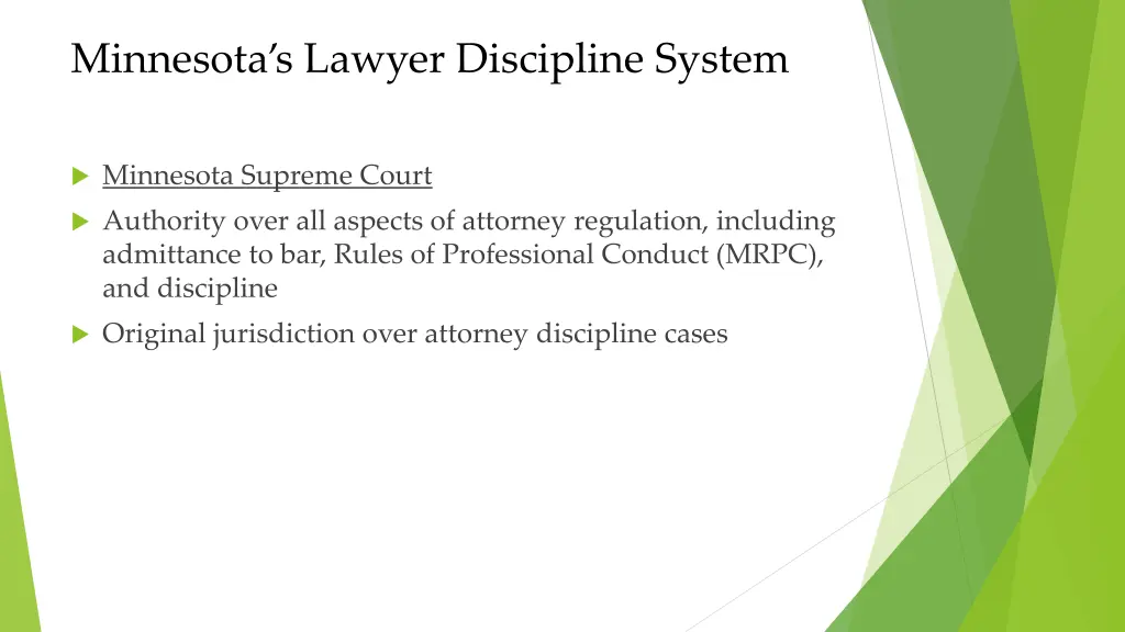 minnesota s lawyer discipline system