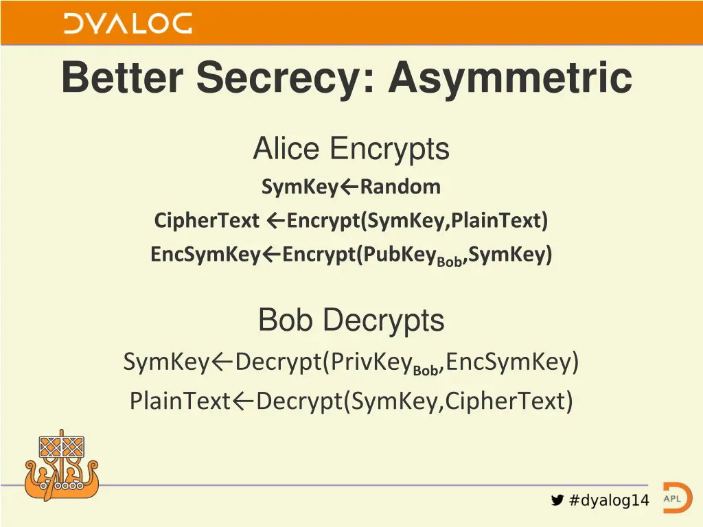 better secrecy asymmetric