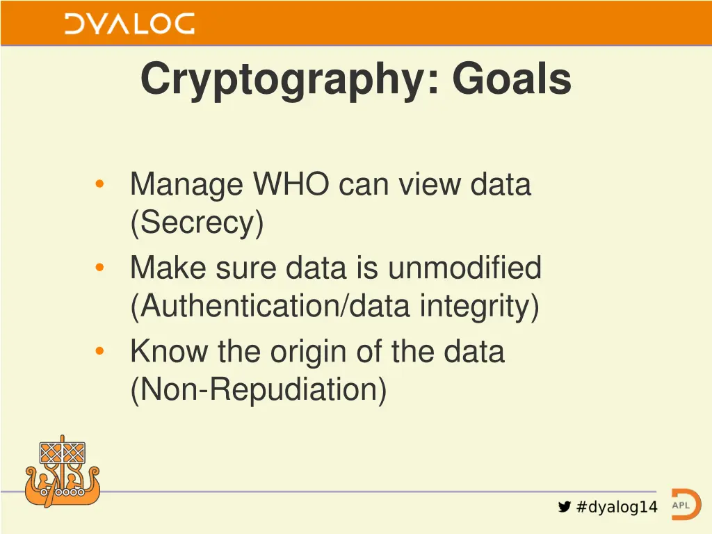 cryptography goals