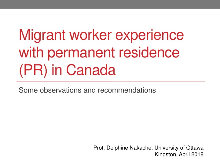 migrant worker experience with permanent