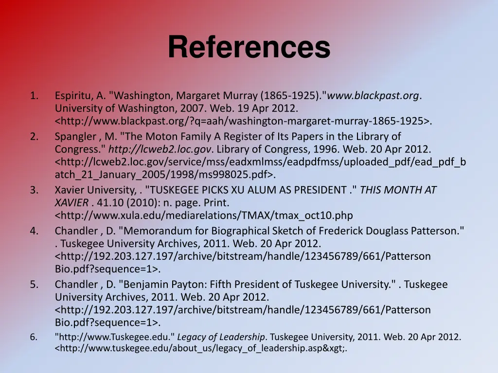 references