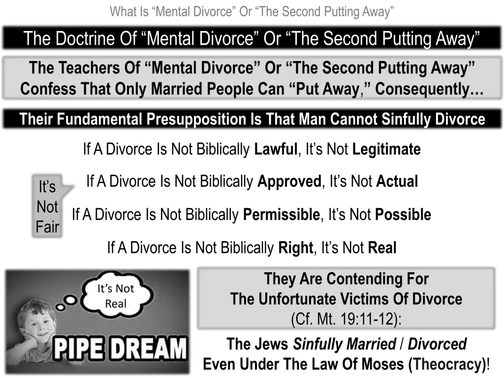 what is mental divorce or the second putting away 7