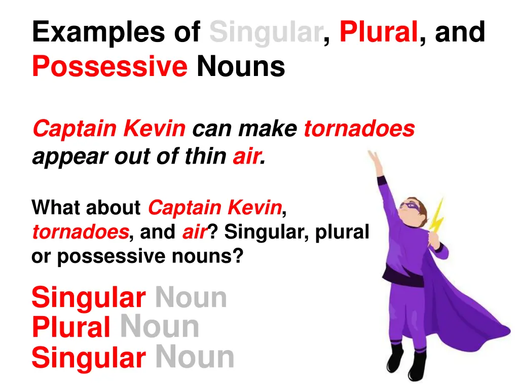 examples of singular plural and possessive nouns 1