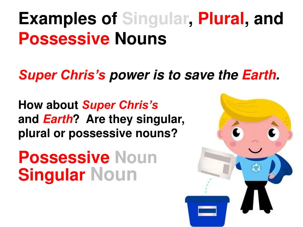 examples of singular plural and possessive nouns 2