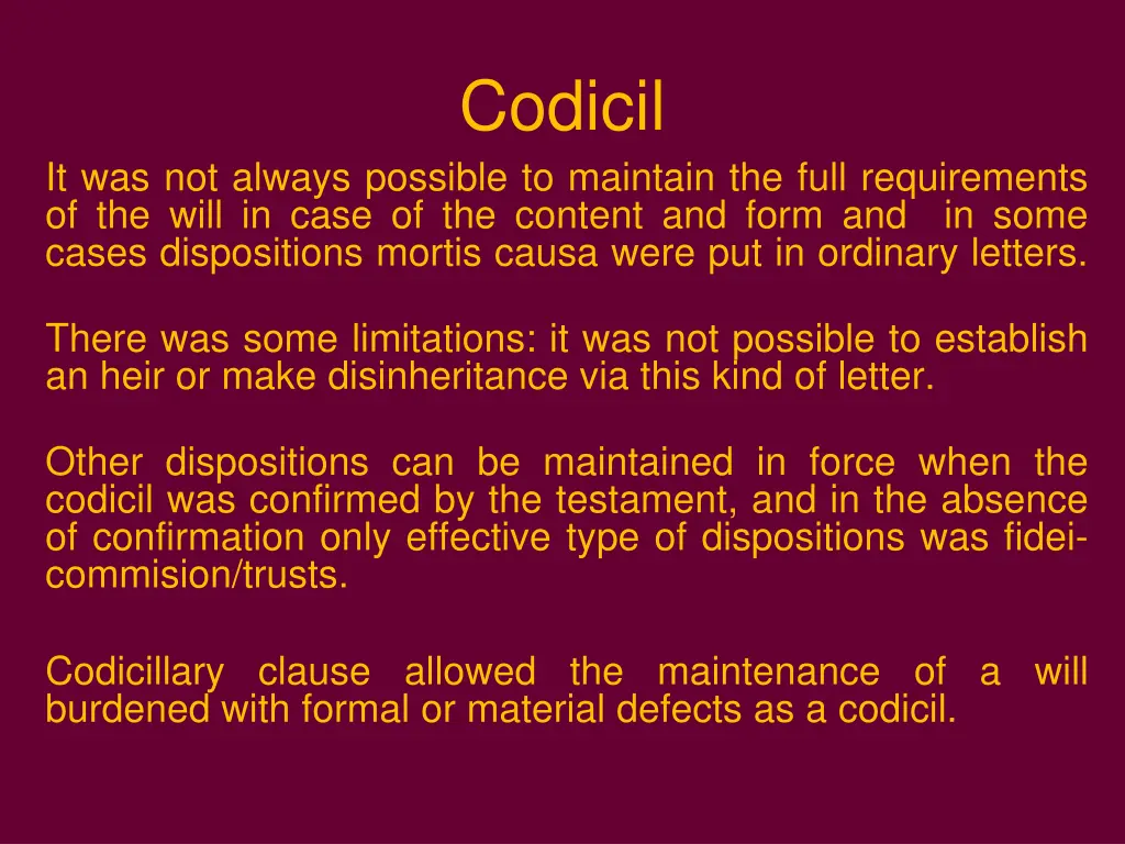 codicil