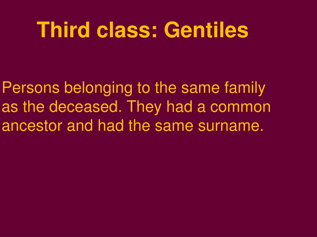 third class gentiles