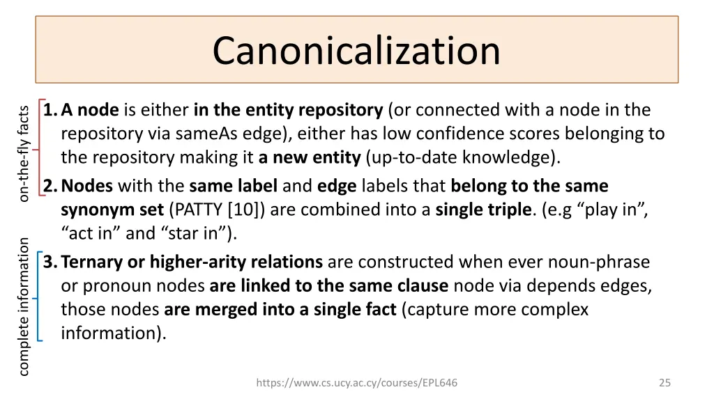 canonicalization