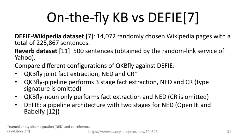 on the fly kb vs defie 7