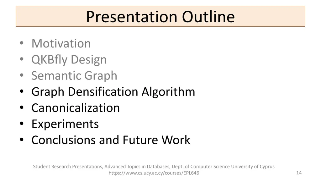 presentation outline 3