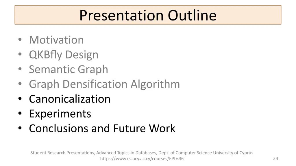 presentation outline 4