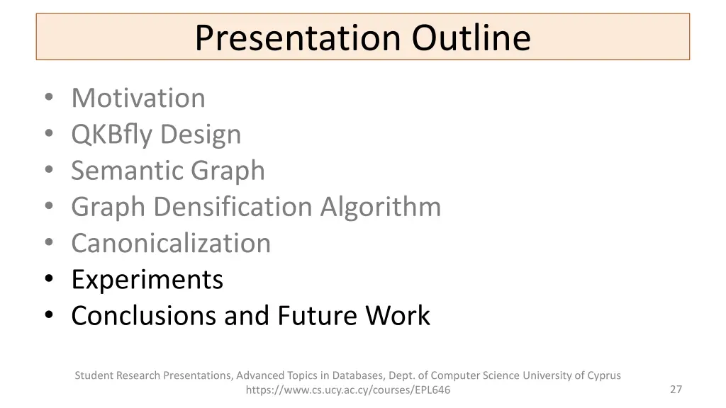 presentation outline 5