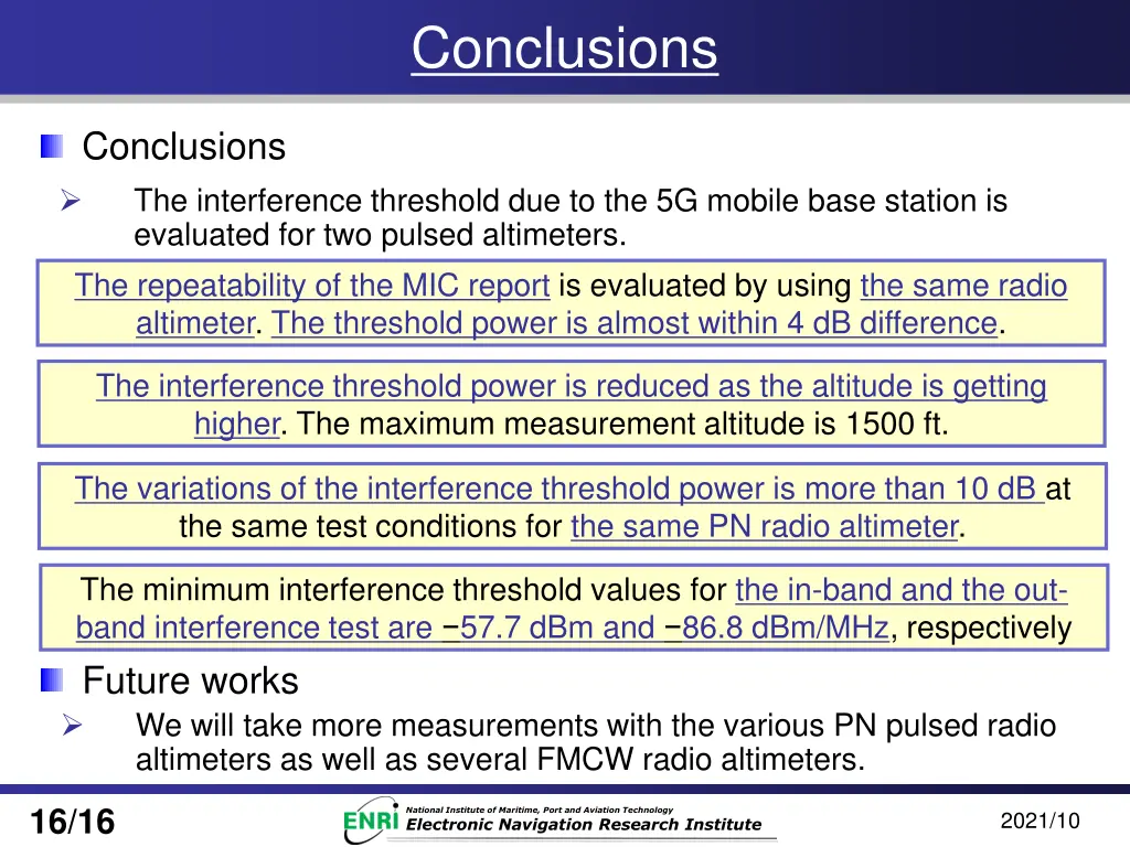 conclusions