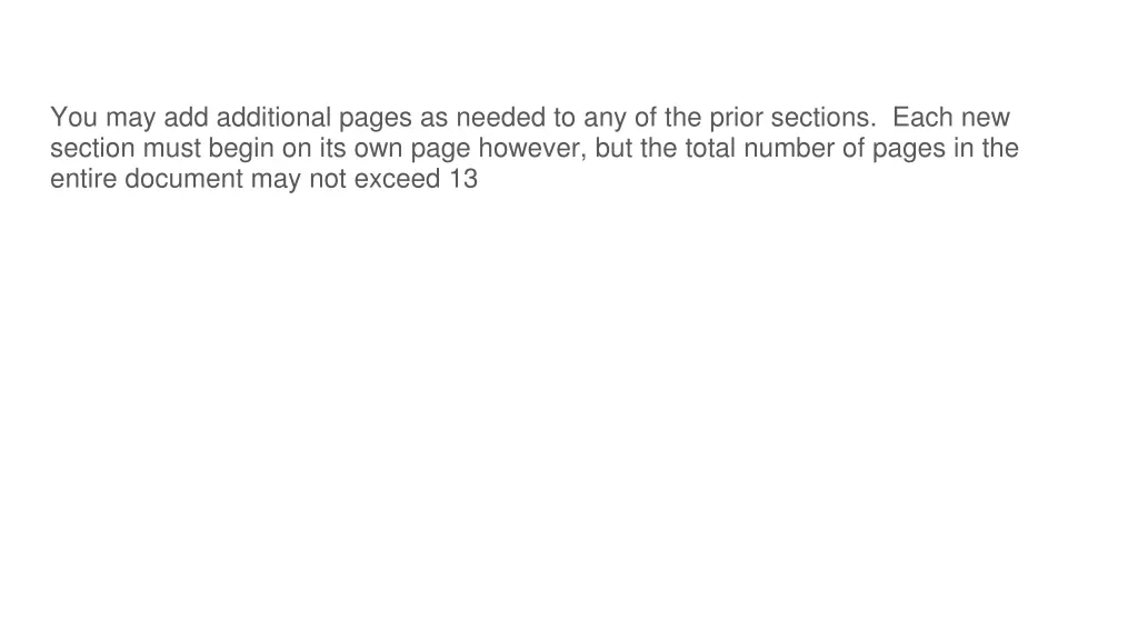 you may add additional pages as needed