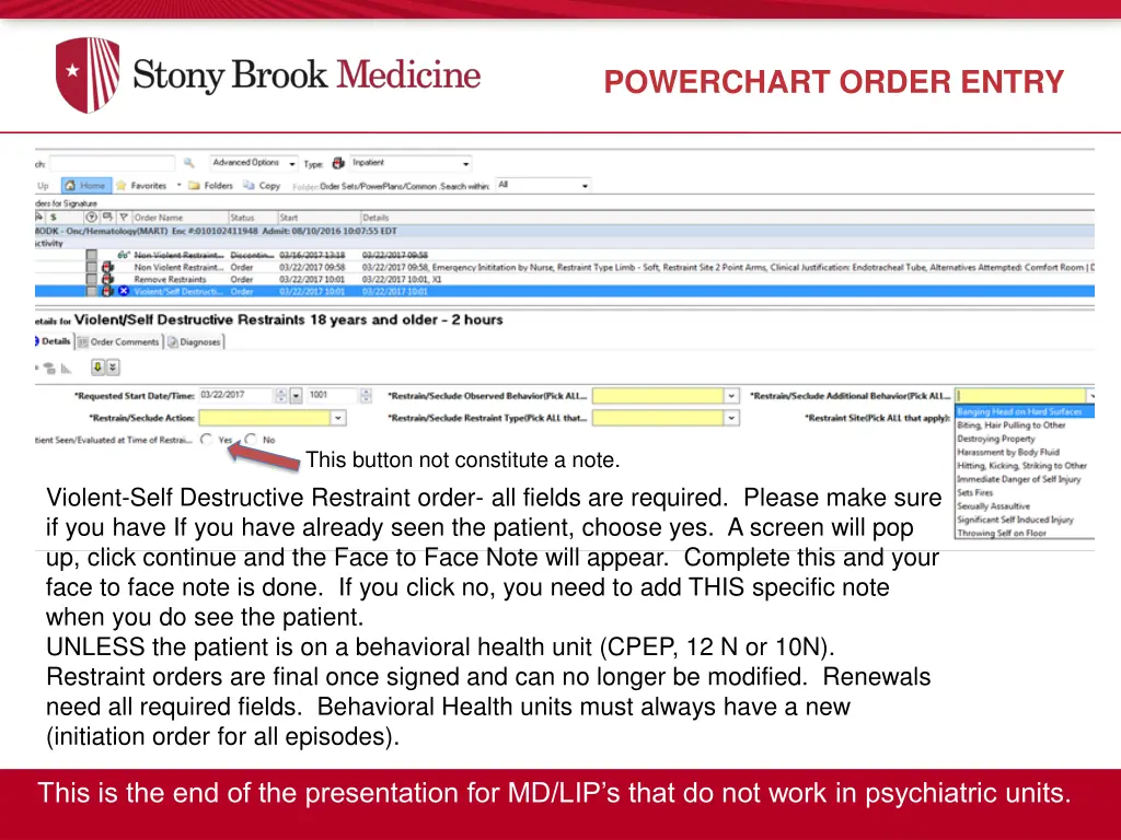 powerchart order entry 1