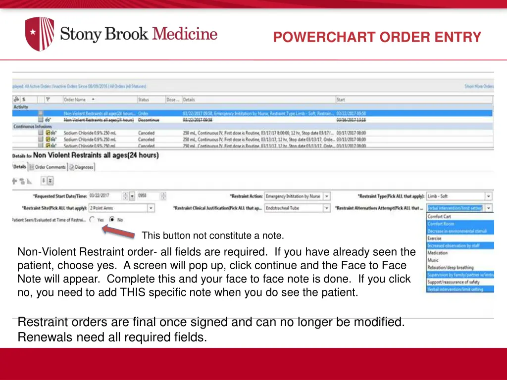 powerchart order entry