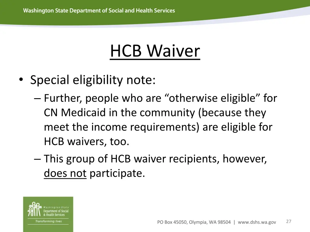 hcb waiver 4