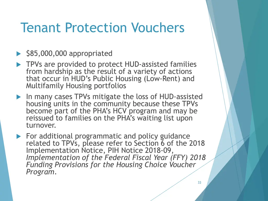 tenant protection vouchers