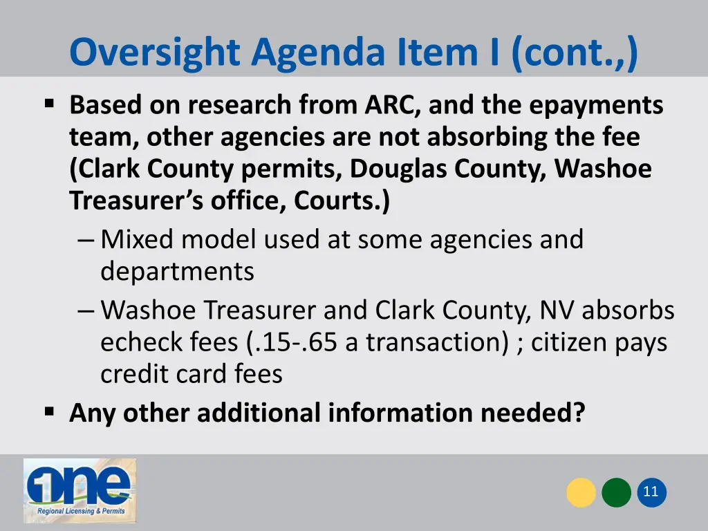 oversight agenda item i cont 2