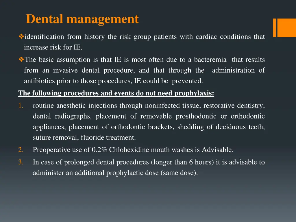 dental management