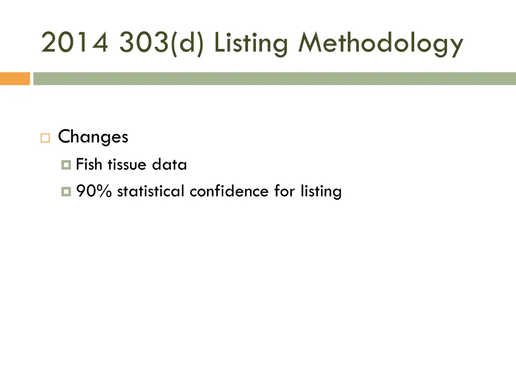 2014 303 d listing methodology