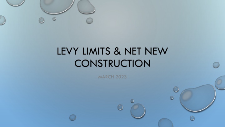 levy limits net new construction