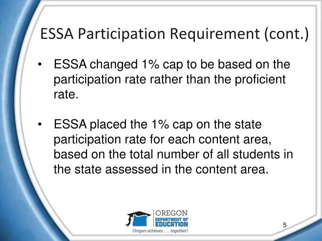 essa participation requirement cont