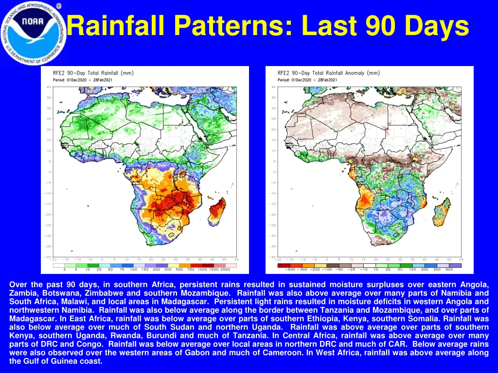 rainfall patterns last 90 days